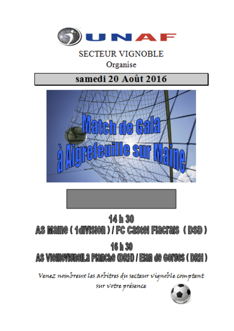 affiche gala UNAF